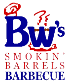BW's Smokin' Barrels Barbeque logo