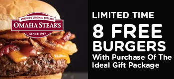 Product image for Omaha Steaks 8 Free Burgers With Purchase Of The Ideal Gift Package (Limited Time)