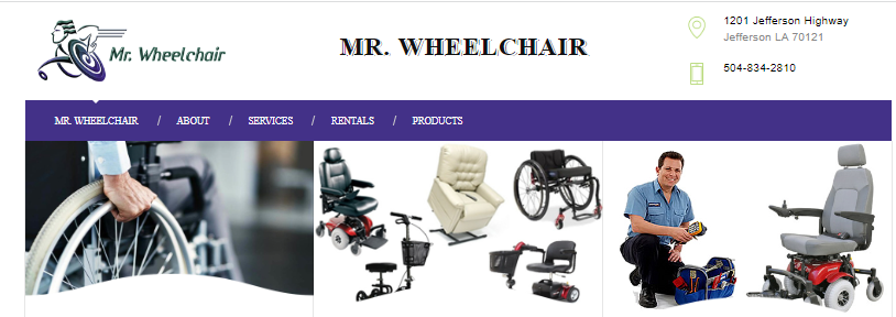 Mr. Wheel Chair banner